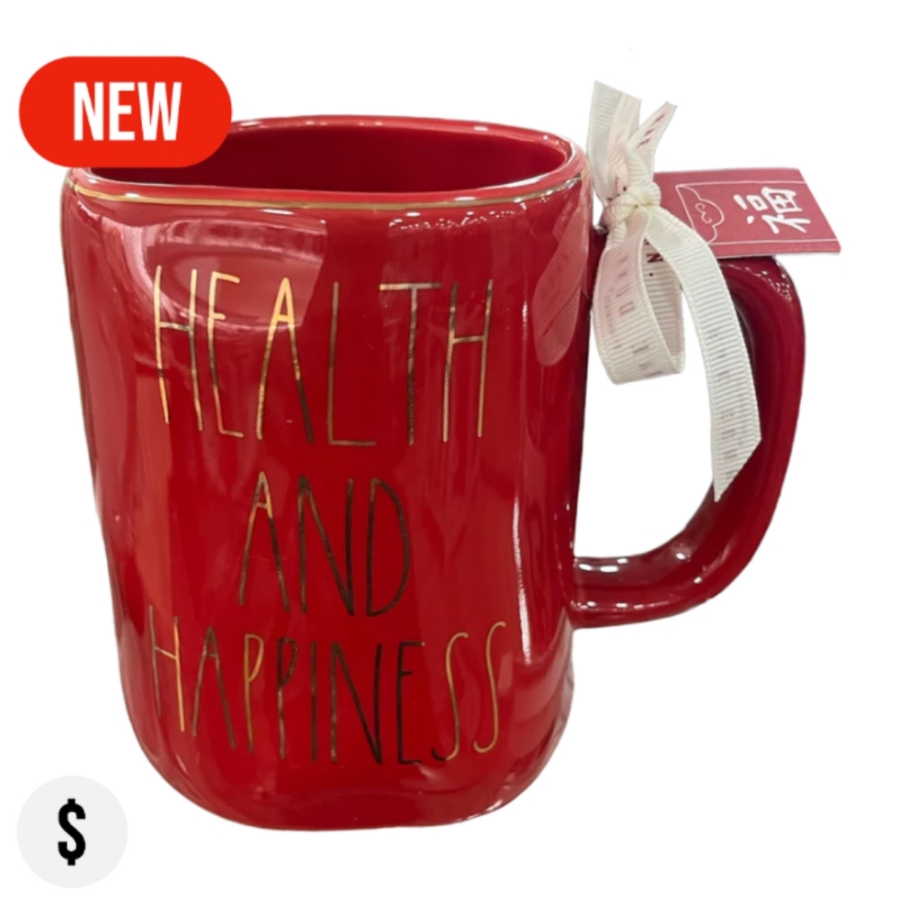❤️FINAL DISCOUNT❤️ hard to find prosperity Health&Happiness Chinese New Year mug - Picture 4 of 5